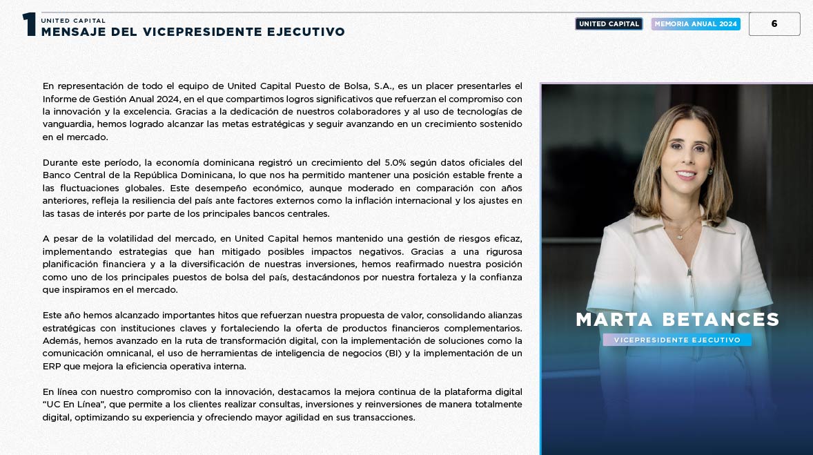 MENSAJE DEL VICEPRESIDENTE EJECUTIVO
