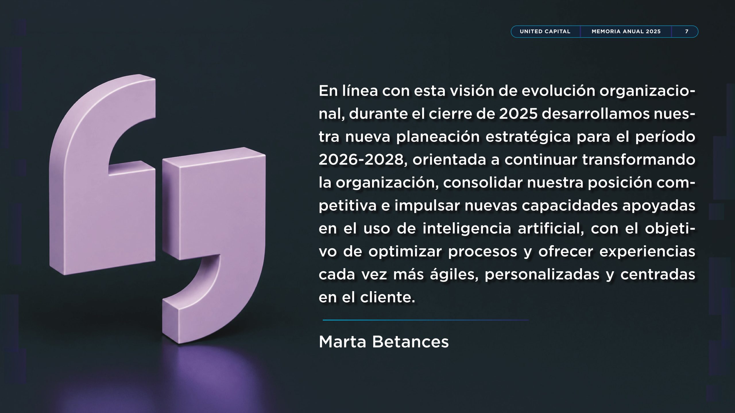 CITA MENSAJE DEL VICEPRESIDENTE